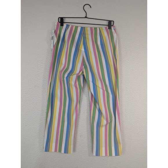 Ralph Lauren LRL NWT Striped Ankle Pants With LYCRA Side Zip Size 8 Vacation - Picture 10 of 12